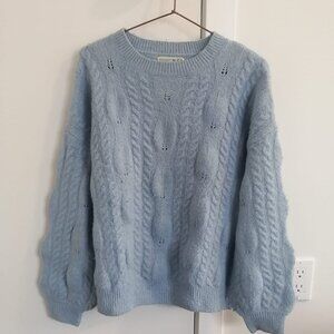 Primark Blue Cable Knit Sweater - Size XS